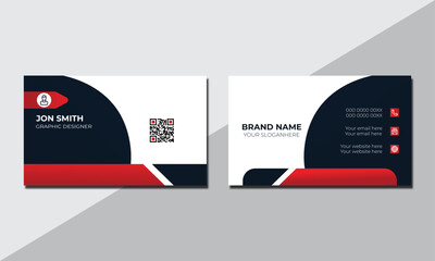 Creative minimal unique business card design, Professional business card design template.