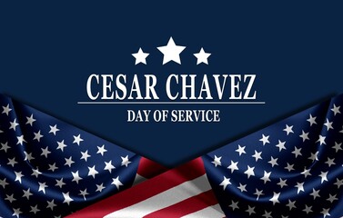 Cesar Chavez Day. March 31. Holiday concept. Template for background, banner, card, poster with text inscription. 