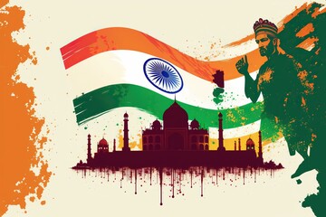 Indian Republic Day celebration stock illustration Republic Day, India, Independence Day - Holiday, Culture of India, Backgrounds