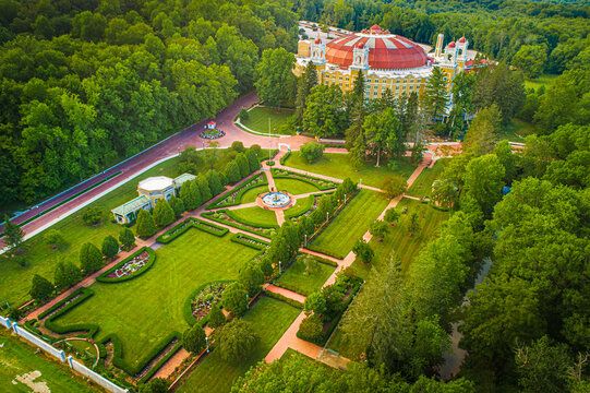 Aerial view of the Historic West Baden Springs Hotel French Lick Indiana 