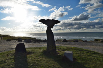 View of the North Sea with a stonefish tail in Hirtshals; Denmark; North Jutland
