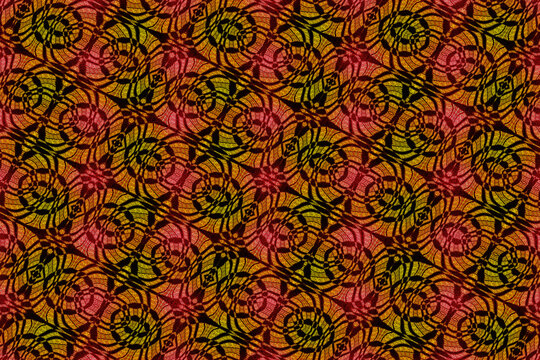 Colored and seamless African pattern, high definition illustration
