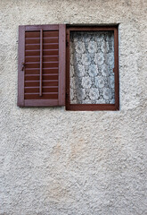Kroatien,Istrien,Bale,Altstadt,Hausfassade,Fenster,