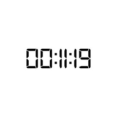 Digital clock icon vector design illustration.