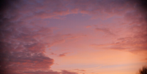Naklejka premium Pink sunset