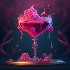 Valentine’s Day magic love potion cocktail