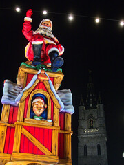 Obraz premium Gand, December 2022: Visit the beautiful city of Gand in Belgium during the festive season 