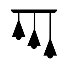 Chandelier icon vector set. lustere illustration sign collection. luster symbol or logo.