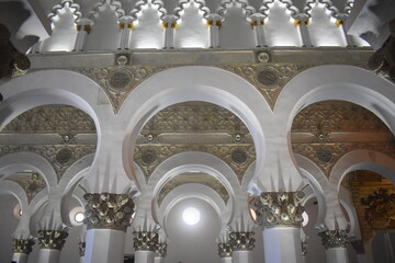 Fototapeta premium Sinagoga de Santa María la Blanca en Toledo