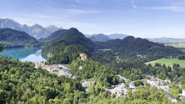 The beautiful place of Fussen in Germany