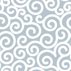 Curve lines vector seamless pattern