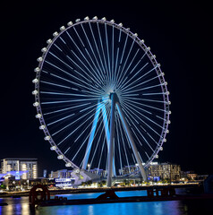 ferris wheel at night