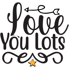 Obraz premium love you lots