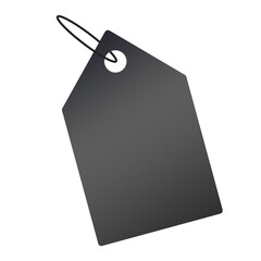 banner black sale tag