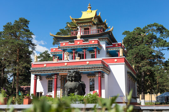 The Buddhist monastery of Datsan Damba Braibunling, located in the city of Chita. Datsan. Buddhist temple.