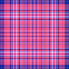 Nautical gingham in coastal beach house check fabric tile. Seamless red blue white sailor flannel textile tartan repeat swatch.