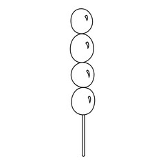 Doodle illustration of Korean grape tanhulu