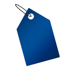banner blue sale tag