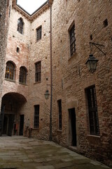 Fototapeta na wymiar Internal views of the castle in Zavattarello