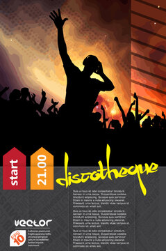 Music event concept for internet banners, social media banners, headers of websites, vector illustration 