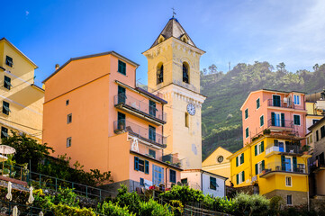 famous old town of Manarola in italy