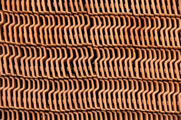 Texture of roof tile pile