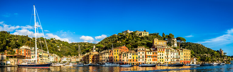 old town and port of Portofino in italy