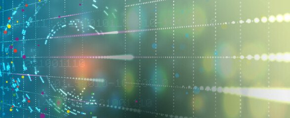 Technology data background, idea of global business solution