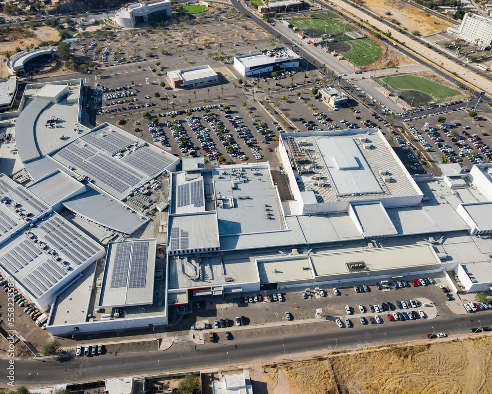 Wall mural Aerial view of a shopping mall