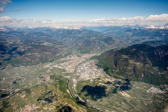 Luftbild Bozen S&uuml;dtirol