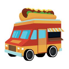 food truck of hotdog
