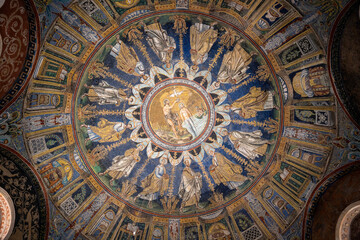 Cupola del Battistero Neoniano, Ravenna
Dettaglio dei mosaici 