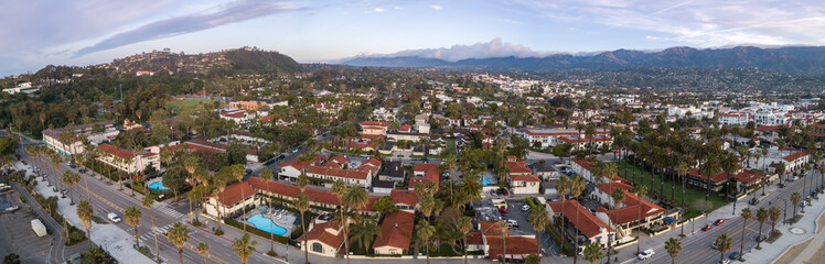 Fototapeta na wymiar Santa Barbara Cityscape in California. USA