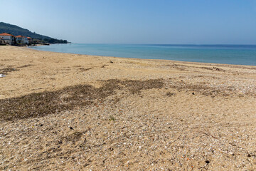 Fototapeta na wymiar Landscape of coastline of Thassos island, Greece