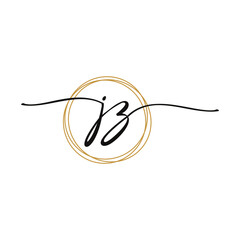 JZ Initial Script Letter Beauty Logo Template