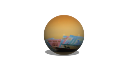 fundo 3D com tema dinheiro