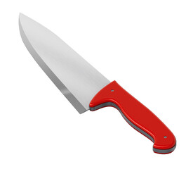 Kitchen knife on transparent background