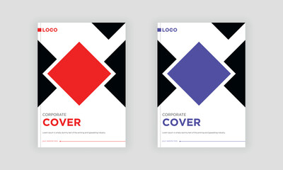 geometric corporate book cover design, Brochure, Annual Report, Magazine, Poster, Business Presentation