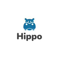 Hippo logo animal templates