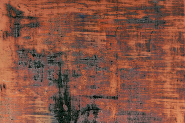 Rusty iron. The texture of the old rusty metal sheet. Closeup.