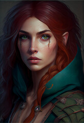  Elf Rogue Woman - generative ai