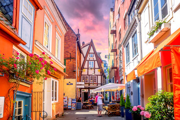 Fototapeta na wymiar Schnoorviertel, Bremen, Deutschland 