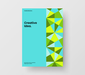 Creative presentation vector design illustration. Abstract geometric shapes corporate brochure concept.
