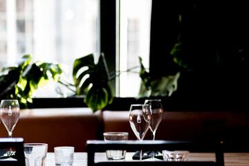 Restaurant table setting