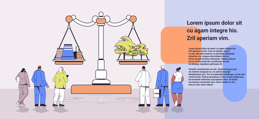 factory and green trees on scales CO2 limit emissions idea net zero emission carbon credit offset environmental conservation concept