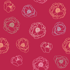 Vector flowers pattern background. Perfect for fabric, scrapbooking, wallpaper projects
