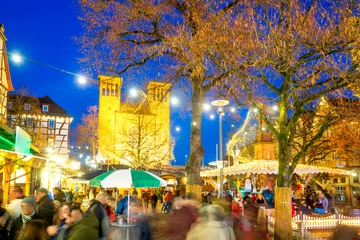 Deurstickers Weihnachtsmarkt, Bensheim, Deutschland  © Sina Ettmer
