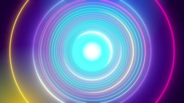 abstract gradient looping rings background