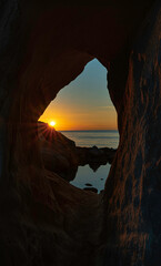 Sunrise in the Cave