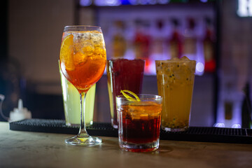 delicious drinks with lots of fruits